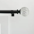 thumbnail image 4 of Better Homes & Gardens 1" Twist Acrylic Sphere Adjustable Curtain Rod, 42-120", Matte Black, 4 of 8