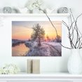 thumbnail image 1 of Winter Sunrise over Frosty Field - Landscape Print Wall Artwork, 1 of 3