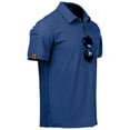 thumbnail image 4 of Sovtemp Men's Sports Quick Drying T-shirt Short Sleeved Polo shirt Men's Casual shirt Top, 4 of 5