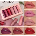 thumbnail image 4 of HANDAIYAN 6 Pcs Lipstick Set Lightweight Matte Color Smooth Texture Waterproof Fashion Lipstick Makeup Set Festival Gift 3.5g*6, 4 of 5