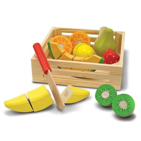 Melissa Doug Cutting Fruit Set Wooden Play Food Melissa Doug Cutting Fruit Set Wooden Play Food