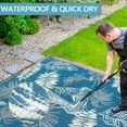 thumbnail image 4 of Alfombra de exterior Falflor, 244 x 305 cm, impermeable y reversible, 4 of 7