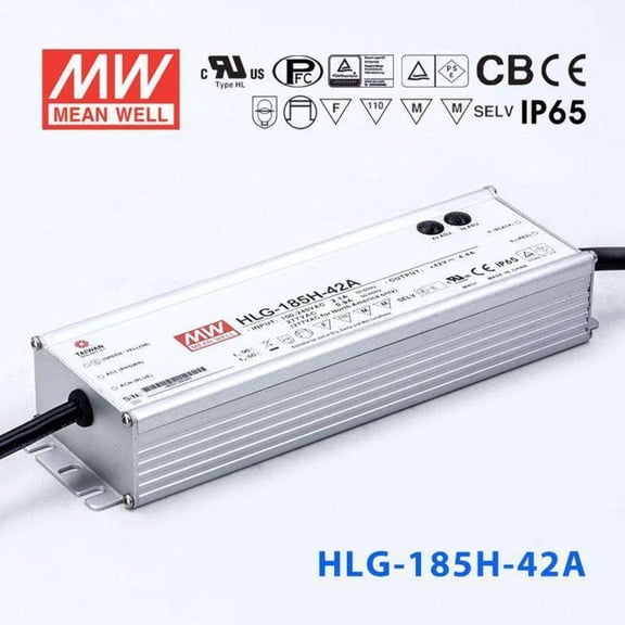Mean Well HLG-185H-42A Power Supply 185W 42V - Adjustable