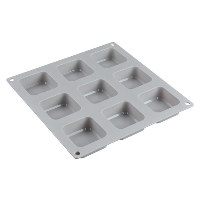Hot Sale!Oimcto Jsc2613 Diy Silicone Soap Mold - Square Mold for Making Handmade Soap,Diy 9 Grid Silicone Soap Mold Handmade Soap Making Square Moulds Tool,Easy Release Easy to Use