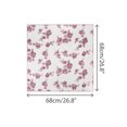 thumbnail image 3 of Women's Rose Vintage 26.7'' Square Scarf Silky Satin Floral Pattern Neckerchief for Gift Wedding Casual One Size Rose Pink, 3 of 6