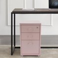 thumbnail image 4 of 3-Drawer Vertical File Cabinet - Metal Mobile File Cabinet with Lock and Wheels - Under Desk Metal Filing Cabinet for Legal/Letter/A4 File - Fully Assembled - Home/Office Storage Cabinet, 4 of 9