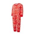 thumbnail image 4 of KOMOO Christmas Family Christmas Pajama Matching Set  Long Sleeve Reindeer Printed Pullover and Pants Xmas Pajama Sleepwear Outfit, 4 of 9