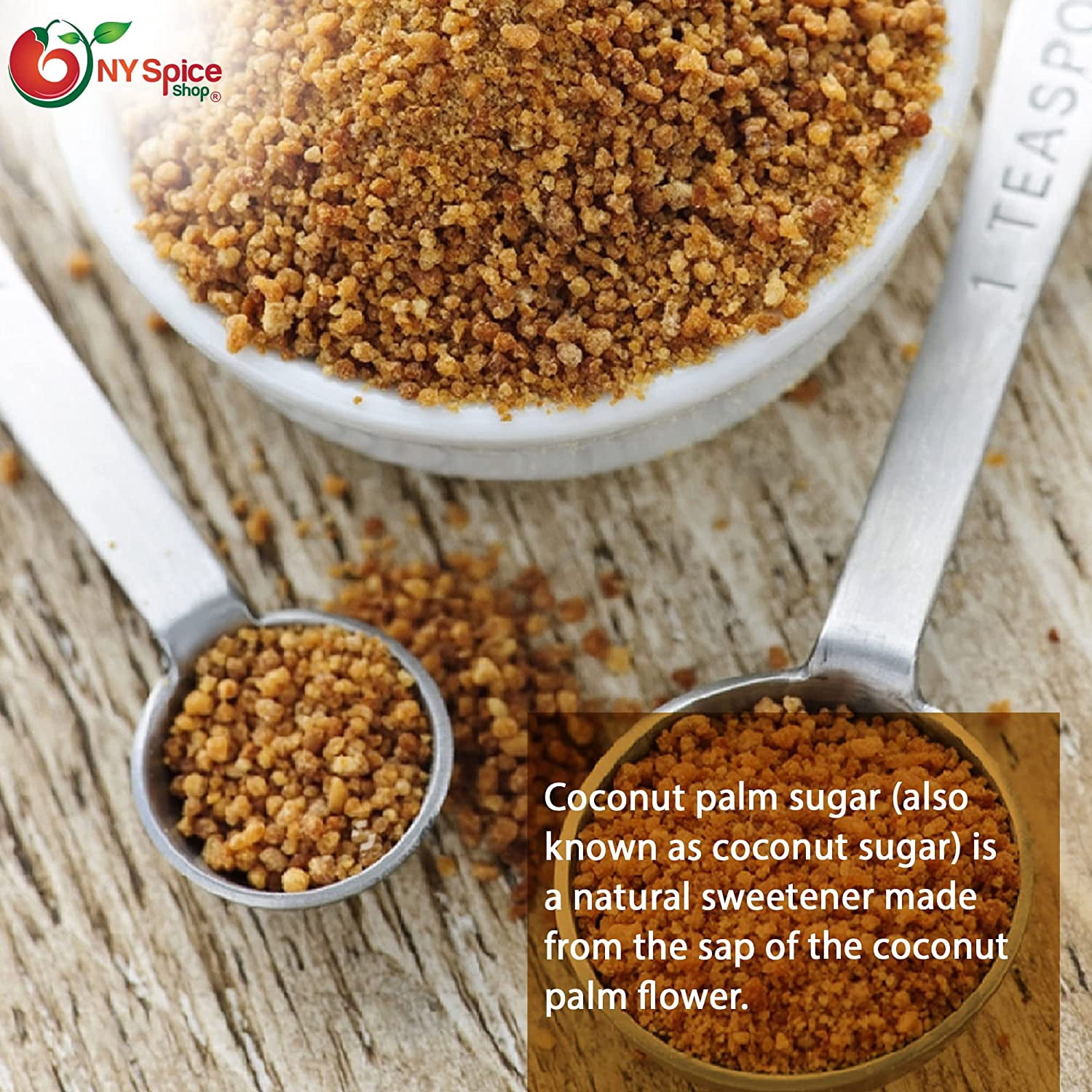 Sweeteners Natural Coconut Sugar - Coconut Palm Sugar - 1 Lb.