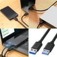 thumbnail image 2 of USB3.0 Data Cable USB3.0 Male to Male Cable for Data Sharing Compatible for Numerous Electronics Widely Compatibility, 2 of 8