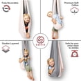 thumbnail image 2 of Savoiz - Therapy Swing for Kids - Durable, Adjustable & Easy Install - Suitable for Indoor/Outdoor Use - Soothing for Sensory Processing Disorder & Special Needs - Pink/Light Grey, 2 of 5