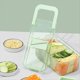 thumbnail image 5 of Picadora de Verduras, Trituradoras con Recipiente Transparente, Rallador de Alimentos Manual Multifuncional, Herramienta de Corte de Cocina Desmontable B, 5 of 5