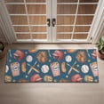 thumbnail image 2 of Blue Baseball Stadium Pattern Door Rugs,Washable Non Slip Door Mats Indoor,Decorative Door Mats,Entry Mat Indoor for Entrance,Bedroom,Kitchen,Bathroom,16"x47", 2 of 6