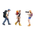 thumbnail image 4 of LeeQinersw 1:64 Miniature Figures Miniature People Figurines Hiking Collectibles Decorative 3pcs, 4 of 9