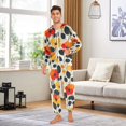 thumbnail image 6 of FORMRS Onesies Pajama for Adults Unisex Hoodie Winter Jumpsuit One Piece Sleepwear, Sizes S-2XL, Floral Pattern, 6 of 7
