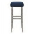 thumbnail image 2 of WestinTrends 29 inch Bar Stool for counter, Kitchen, Dining, with Solidwood Leg (Set of 2), Navy Blue, 2 of 8