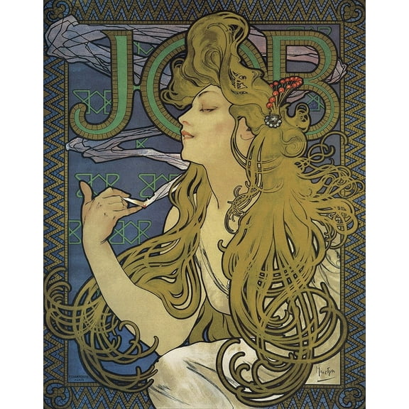Job by Mucha 1897 Mini Poster - 11" x 14"