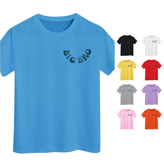 LIIPEE Big Brother T Shirt For Boys Short Sleeve Fashion Letter Graphic Tees Kids Summer Casual Cute Daily T Shirts,3-4 Years