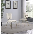 thumbnail image 2 of Rectangle 60" x 38" 5pc Clear Glass Dining Set with Cream Chairs, 2 of 5