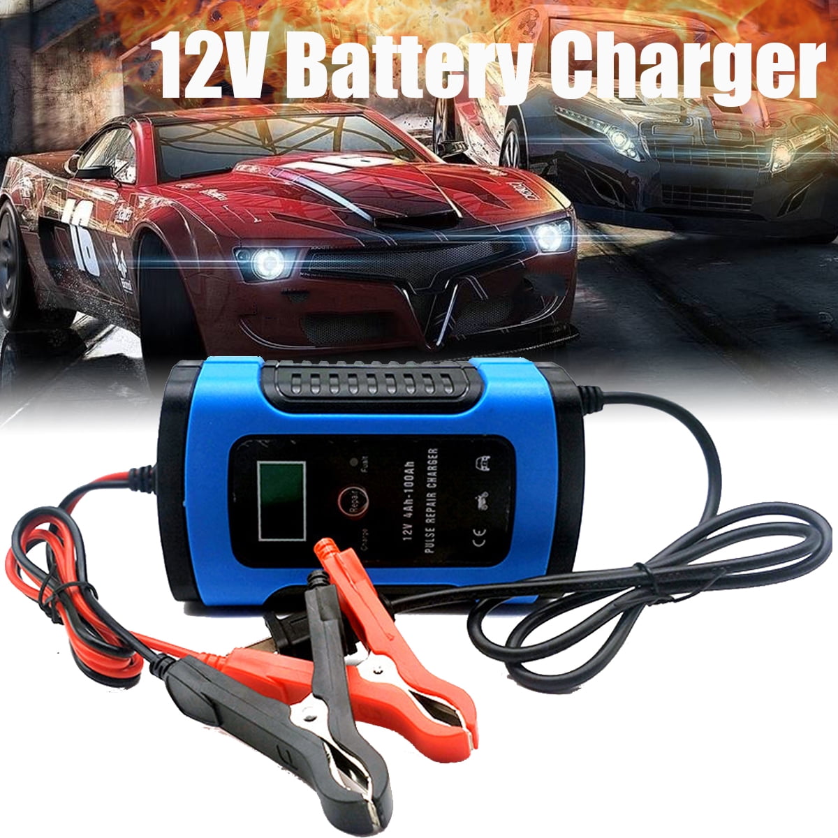 Brand New 4AMP 12V Portable Automatic Battery Charger For Motor Bike and Car