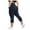 Navy, variant on vigerkar Plus Size Leggings with Pockets for Women, High Waisted Capri Yoga Workout Pants Cropped Tights Green, 3XL