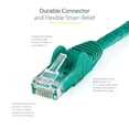 thumbnail image 6 of StarTech 10ft CAT6 Ethernet Cable - Green CAT 6 Gigabit Ethernet Wire -250Mhz 100W PoE RJ45 UTP Network Patch Cord Snagless with Strain Relief (N6PATCH10GN), 6 of 10