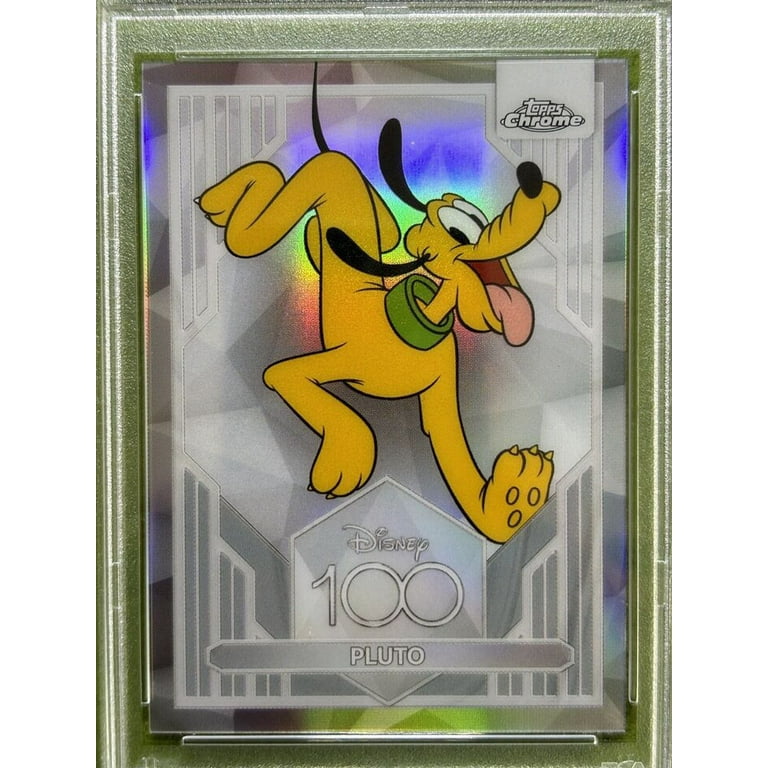 PLUTO of MICKEY MOUSE Disney 100 REFRACTOR POP 1/1 PSA 8 Card 2023