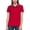 Red-A, variant on FRSASU Women's Short Sleeve Polo Shirts Golf Tennis Tops Casual Collared V-Neck Button Down Business office Tee Tops White-A