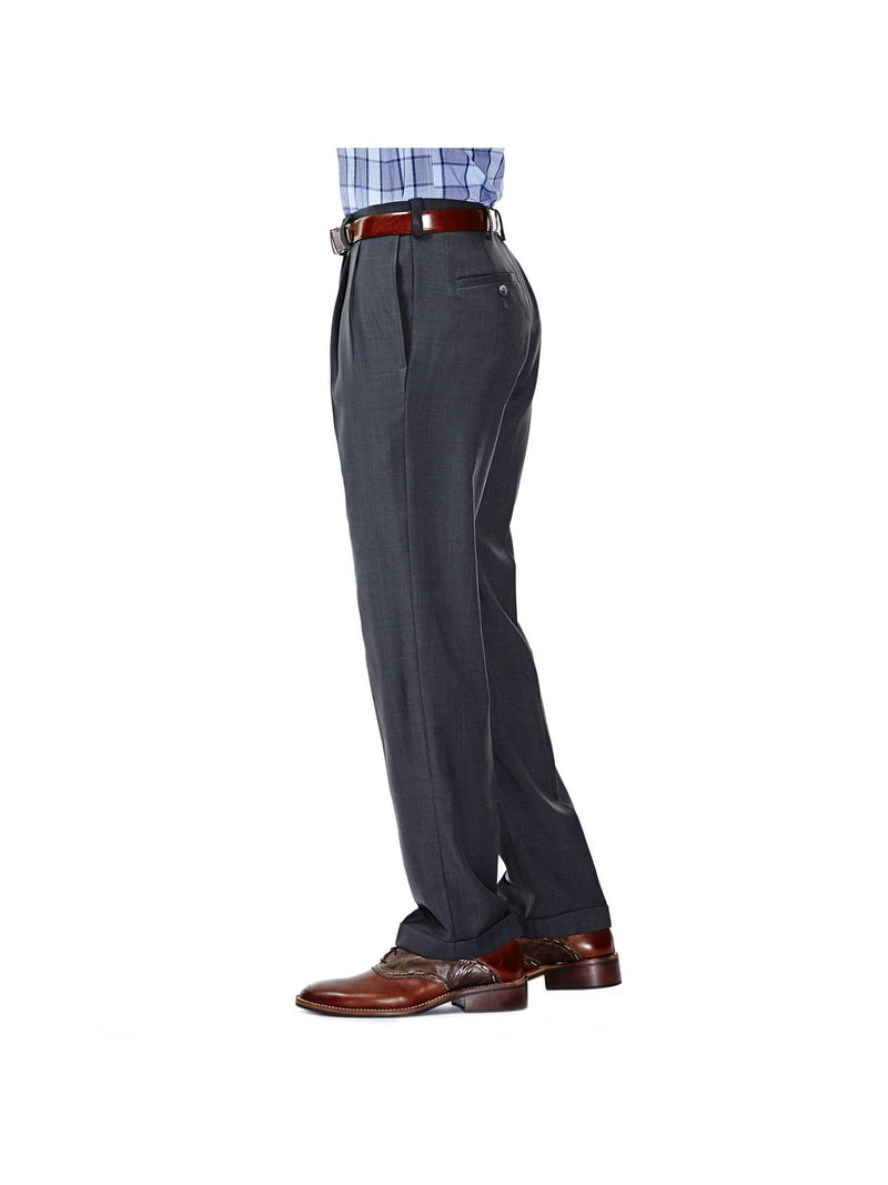 green emerald velvet dress Haggar mens Eclo Stria Expandable-waist Pleat-front dress pants, Khaki, 44W  x 30L US : Buy Online at Best Price in KSA