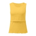 thumbnail image 5 of Breastfeeding Tank Top - Pregnancy Nursing Camisole, Modal Layering Base for Moms | Yubnlvae | Breastfeeding Vest Pregnant Women's Suspender Pregnancy Specific (Yellow | M), 5 of 8