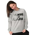 thumbnail image 3 of Inspirational Positive Saying Endless Women Plus Size Crewneck Sweatshirt Brisco Brands 3X, 3 of 5