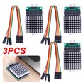 thumbnail image 1 of Likrtyny MAX7219 Dot LED Matrix Module MCU Control Module 8x8 Entrada Cátodo Común, 1 of 9