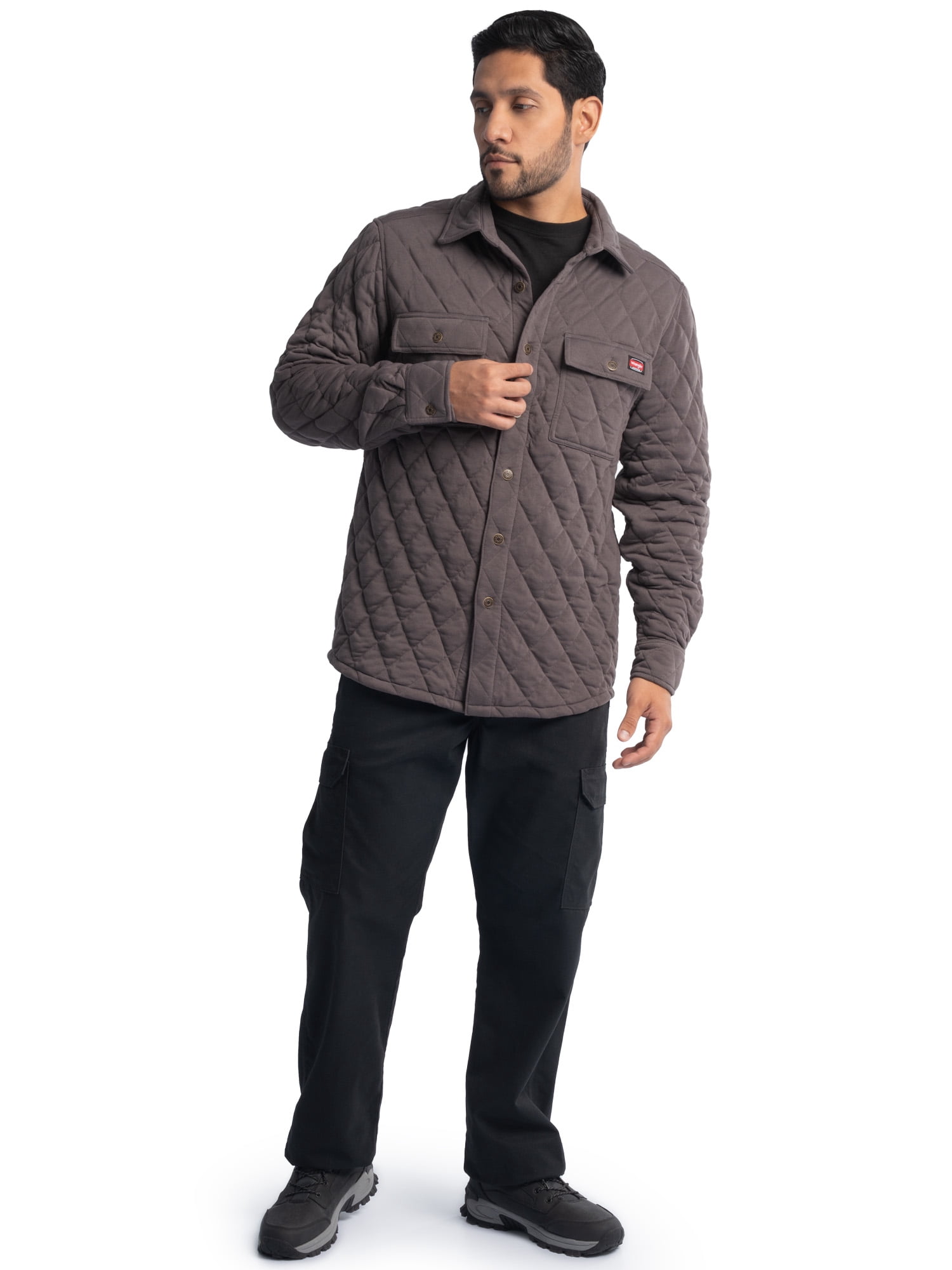 Wrangler Workwear Men's Durable Shirt Jacket Diamond Series, Size S-3XL