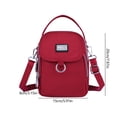 thumbnail image 2 of Bolso cruzado Bolsos de mensajero elegantes Correa ajustable impermeable simple para el trabajo, 2 of 7