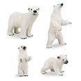 thumbnail image 1 of Toymany 4pcs Figuras de oso polar Conjunto de juguetes, 2-5 "Figuras de animales polares de plástico realistas Toymany Toymany, 1 of 2