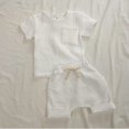 thumbnail image 5 of PEACNNG Organic Cotton Baby Clothes Set Summer Casual Tops Shorts For Boys Girls Set Unisex Toddlers 2 Pieces Kids Baby 90cm(18-24M), 5 of 5