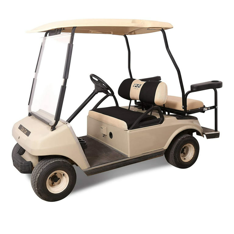 10L0L Golf Cart Seat Cover for Yamaha & Club Car DS Precedent 2 Passenger,  Mesh Golf Cart Cover Protector ,Beige Black 