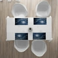 thumbnail image 3 of Ambesonne Moon Place Mats Set of 4, Night Skyline Full Moon, Standard Size, Dark Blue White, 3 of 4
