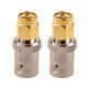 thumbnail image 1 of Adaptador de conector SMA macho dorado a BNC hembra plateado (2 unidades), 1 of 3