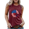 thumbnail image 1 of Chaleco estampado para mujer del Día de la Independencia, blusa de verano para niñas adultas Pompotops  FGAJ13679, 1 of 5