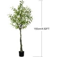 thumbnail image 5 of 5 Feet Olive Tree Artificial Indoor, Fake Topiary Silk Olive Tree with Pot and UV Resistance, Faux Silk Plant for Housewarming Home Office Garden Store Decor, 5 of 6