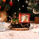 thumbnail image 4 of Decoración Navideña Hot6sl Papá Noel Waterfloat Pintado En Oro Pequeño Tren Luz de Noche 30 ml, 4 of 6