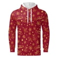thumbnail image 3 of TRKIYQC Sudadera con Capucha navideña para Hombre, Sudadera con Capucha de Papá Noel y muñeco de Nieve de Manga Larga con Bolsillo TRKIYQC moda, 3 of 6