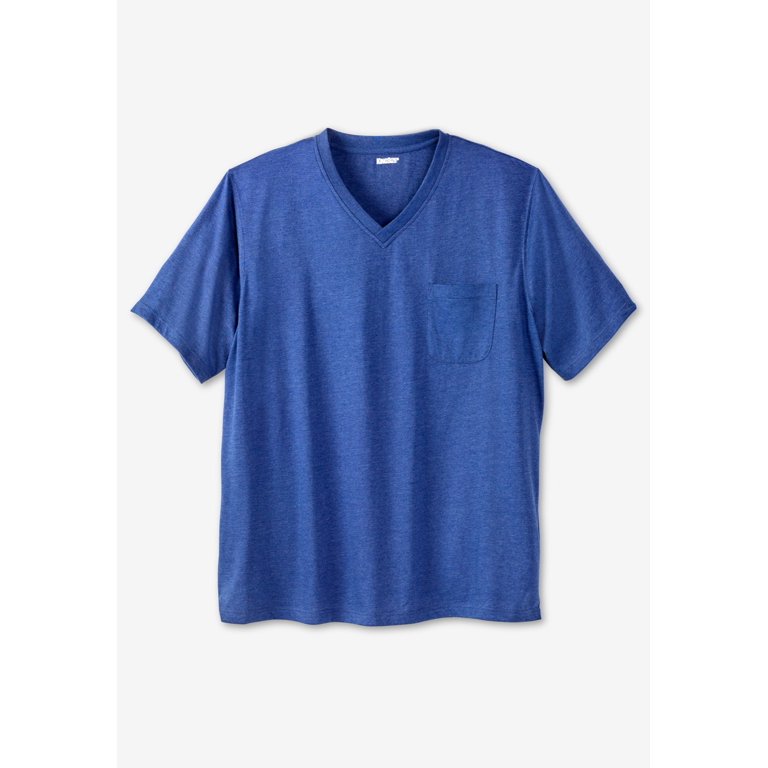 Kingsize Men's Shrink-Less V-Neck Pocket T-Shirt photo 5