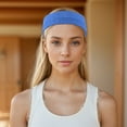 thumbnail image 6 of Unique Bargains Comfortable Headband Elastic Headband for Sport Deep Blue 1 Pc, 6 of 6