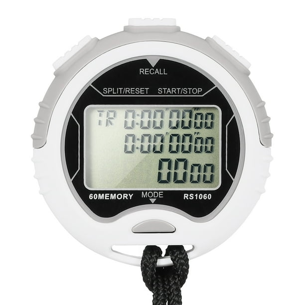 LCD Digital Stopwatch Sport Timer Stop Watch With String Multifunction  Sport Timer Handheld Waterproof Chronograph Stop Watch