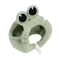 thumbnail image 4 of Sombrero de animales pequeños con correa ajustable, sombrero para mascotas, lindo sombrero de hámster para roedores, hurones, reptiles, fiesta de Navi , Verde, S SM SunniMix Sombrero de hámster, 4 of 8