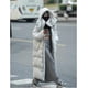thumbnail image 1 of INS-abrigo largo acolchado con capucha para mujer, chaqueta acolchada de manga larga, abrigo acolchado, prendas de vestir exteriores de invierno, abrigo grueso acolchado cálido, 1 of 5
