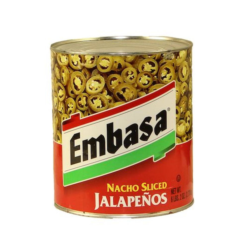 Embasa Nacho Sliced Jalapeno Pepper, 98 Ounce -- 6 per Case.