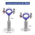 thumbnail image 2 of Unique Bargains 2Pack Pipe Supports Adjustable Pipe Bracket Clamp Pipe Strap Fit for 32-34mm Pipe, 2 of 4