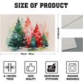 thumbnail image 4 of Christmas Tree Placemats Set of 4 for Dining Table, Colorful Xmas Pine Trees Snowflake Washable Non-Slip Heat Resistant Linen Fabric Place Mats 12x18 in Party Decor Winter Holiday, 4 of 7